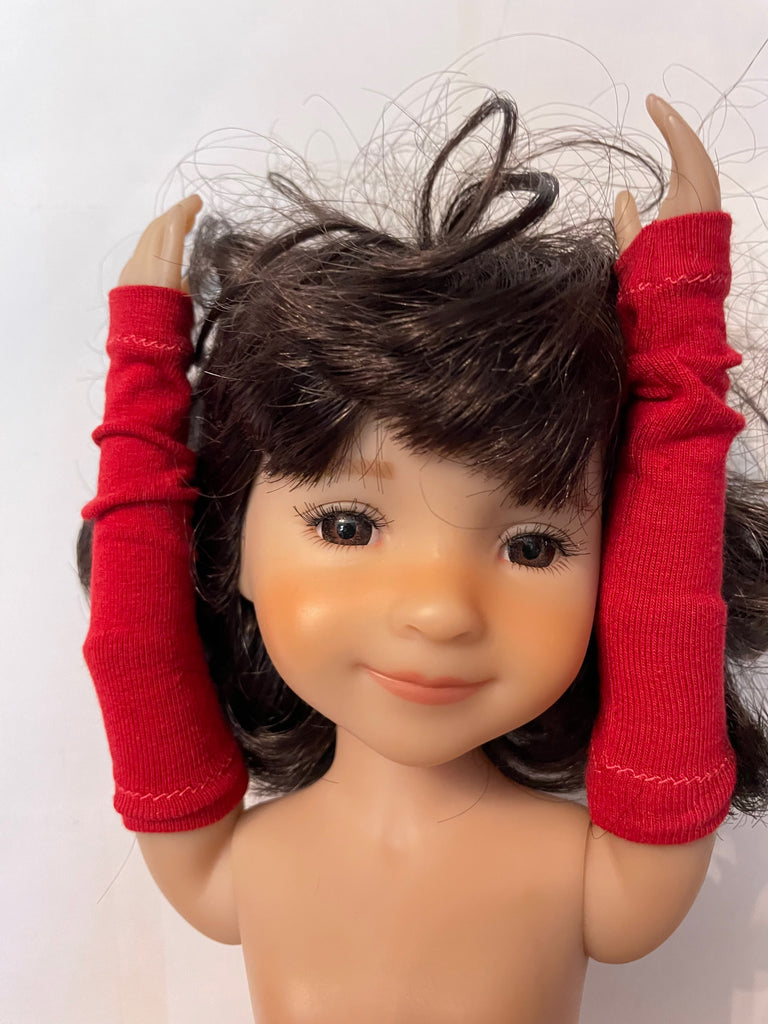 14.5" Ruby Red Galleria Fashion Friends Solid Color Arm Warmers