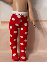 Valentine Tights for 10" Patsy or Ann Estelle Doll
