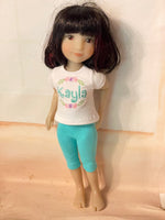 12" Ruby Red Galleria SIBLIES Embroidered Personalized T-shirt