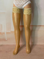 18" Vintage Miss Revlon VT18 Thigh High Hose Stockings Nylons