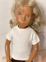 16" Sasha Solid Color Short Sleeve Crew Neck T-Shirt