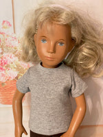 16" Sasha Solid Color Short Sleeve Crew Neck T-Shirt