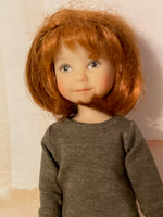 8" Effner Heartstrings Solid Color Long Sleeve T-shirt