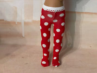 Christmas Tights for 11" Meadow Dolls Dumplings dolls
