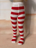 Christmas Tights for 12"  Ruby Red Galleria Siblies dolls