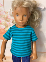 16" Sasha Print Short Sleeve Boat Neck T-shirt