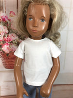 16" Sasha Solid Color Short Sleeve Crew Neck T-Shirt