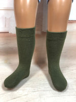 16" A Girl for All Time Solid Color Knee Socks