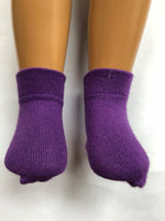 16" My Friend Mandy Solid Color Ankle Socks