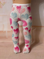Valentine Tights for 18" American Girl Doll