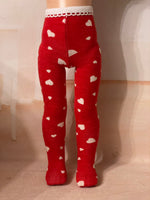 Valentine Tights for 14" Wellie Wishers doll