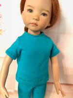 13" Effner Little Darling Solid Color Short Sleeve T-shirt