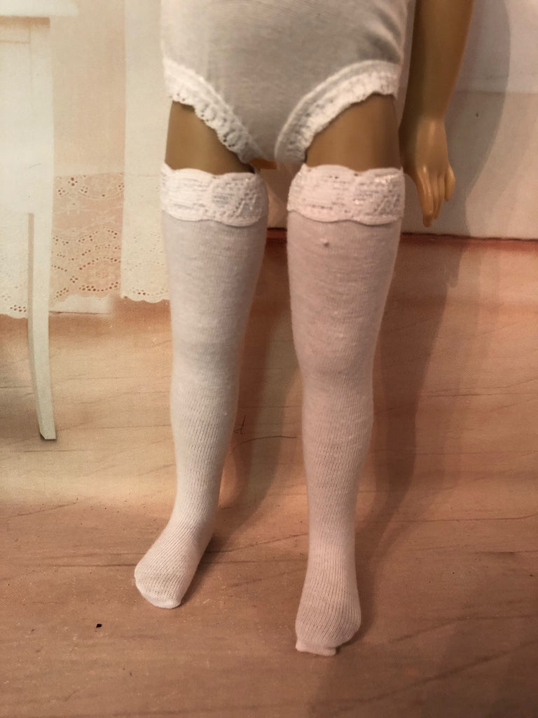 13" Effner Little Darling Solid Color Tall Thigh High Socks