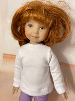 8" Effner Heartstrings Solid Color Long Sleeve T-shirt