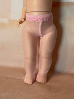 8" Ginny Metallic Mesh Party Tights