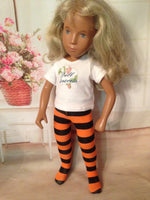 16" A Girl for All Time Halloween Tights