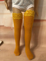 13" Effner Little Darling Solid Color Tall Thigh High Socks