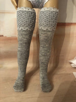 13" Effner Little Darling Solid Color Tall Thigh High Socks