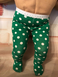 Christmas Tights for Bitty Baby