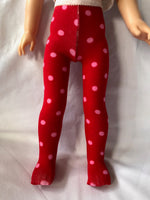 Valentine Tights for 14" Wellie Wishers doll