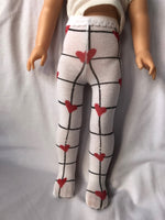 Valentine Tights for 14" Wellie Wishers doll