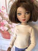 16" Ellowyne Jewel Neck Solid Color T-shirt