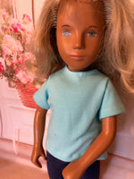 16" Sasha Solid Color Short Sleeve Crew Neck T-Shirt