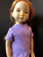 13" Effner Little Darling Solid Color Short Sleeve T-shirt