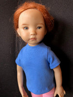 13" Effner Little Darling Solid Color Short Sleeve T-shirt