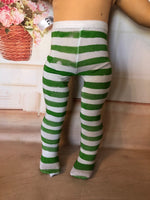 St Patrick's Day Tights for 18" American Girl doll