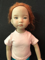 13" Effner Little Darling Solid Color Short Sleeve T-shirt