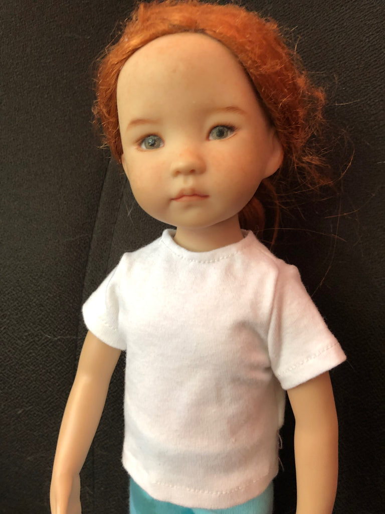 13" Effner Little Darling Solid Color Short Sleeve T-shirt