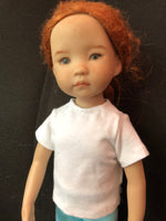 13" Effner Little Darling Solid Color Short Sleeve T-shirt