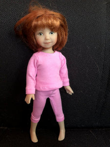 8" Effner Heartstrings Solid Color Long Sleeve T-shirt