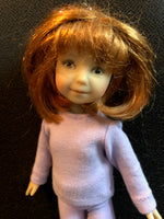 8" Effner Heartstrings Solid Color Long Sleeve T-shirt