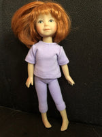 8" Effner Heartstrings Solid Color Long Sleeve T-shirt