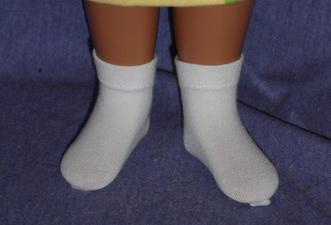 16" My Friend Mandy Solid Color Ankle Socks