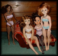 19" Vintage Dollikin Teddy & Hose