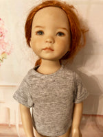 13" Effner Little Darling Solid Color Short Sleeve T-shirt