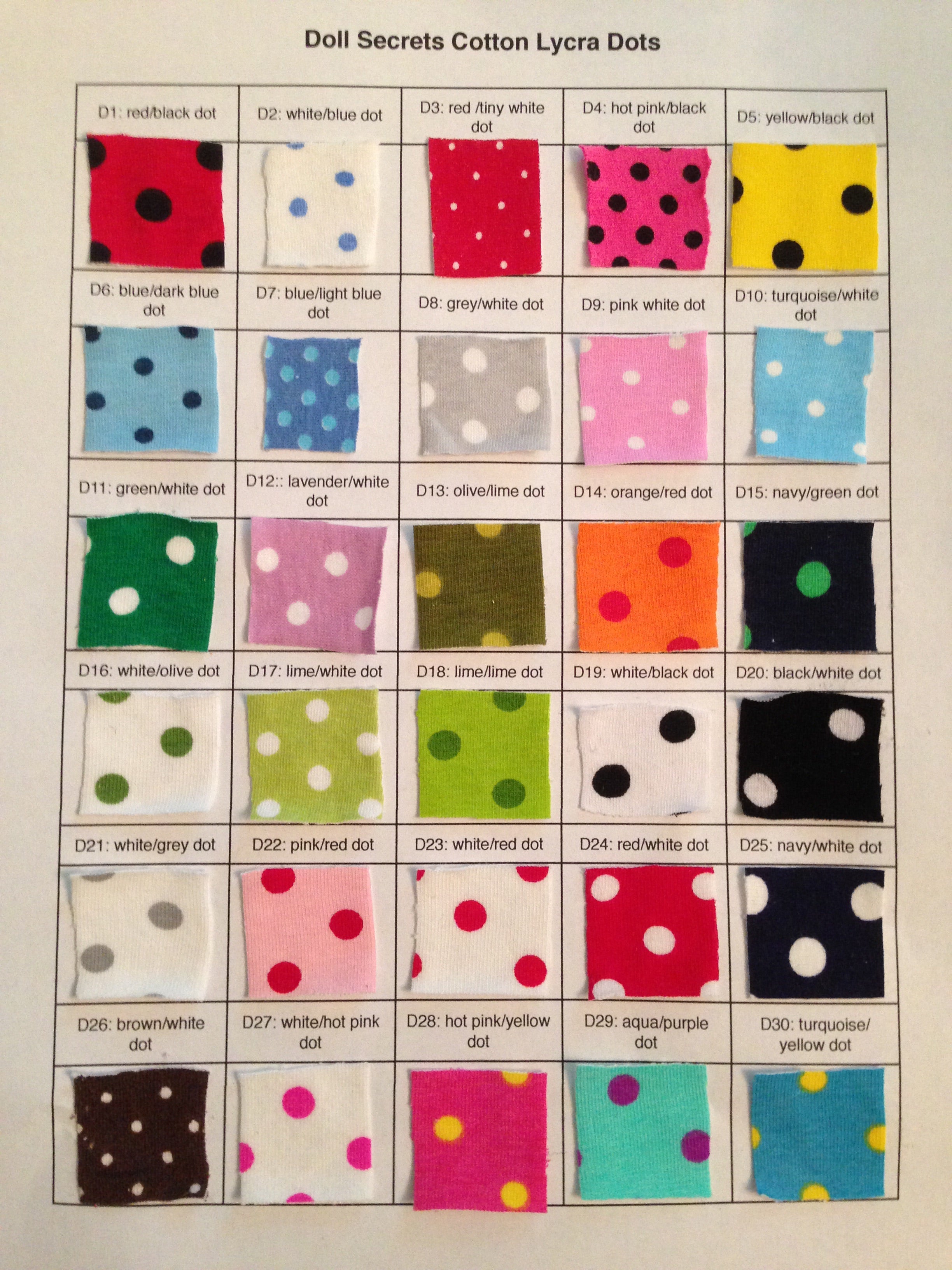Cotton Lycra Dots Fabric