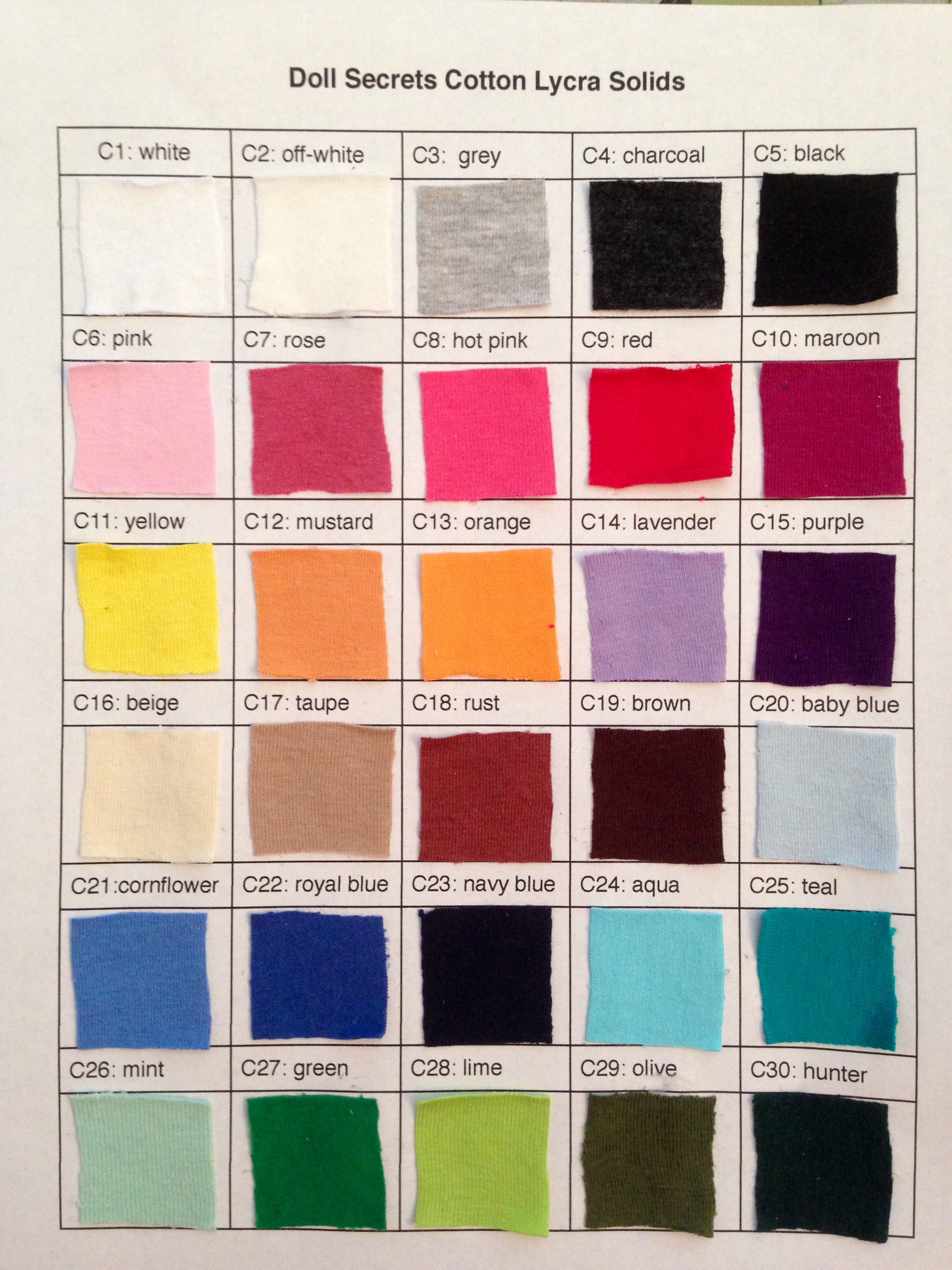 Cotton Lycra Solid Fabrics