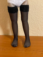 Sheer Stockings Thigh high tall socks for 12" Siblies dolls