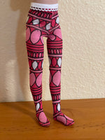 Valentine tights for 12" Marley or Anne or 14" Patience dolls