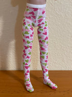 Valentine tights for 12" Marley or Anne or 14" Patience dolls