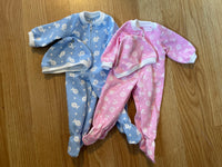 Footed sleeper & Cap for 15" Bitty Baby doll