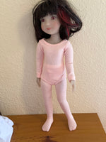 Ballet Leotard & Tights for 12" Ruby Red Galleria Siblies doll