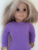 Solid Color Long Sleeve T-shirt for 18" American Girl doll
