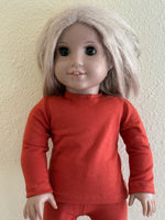 Solid Color Long Sleeve T-shirt for 18" American Girl doll