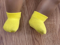 Solid Color Ankle Socks for 15" Bitty Baby doll