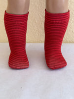 Print Knee socks for 18" American Girl doll